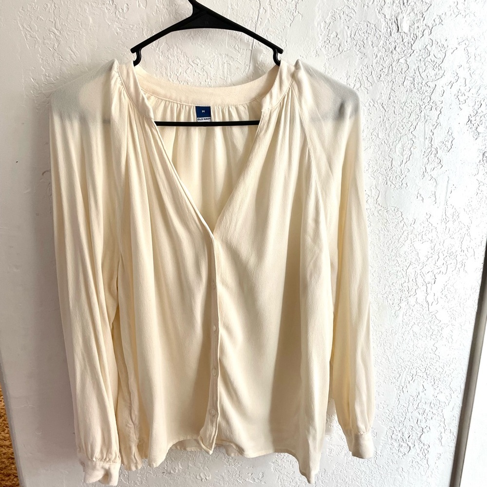 Elegant Cream Blouse Old Navy